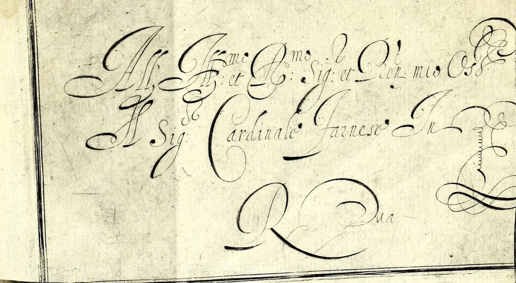 An illustration from Libro primo di cancellaresche corsiue, 1609, leaf 41