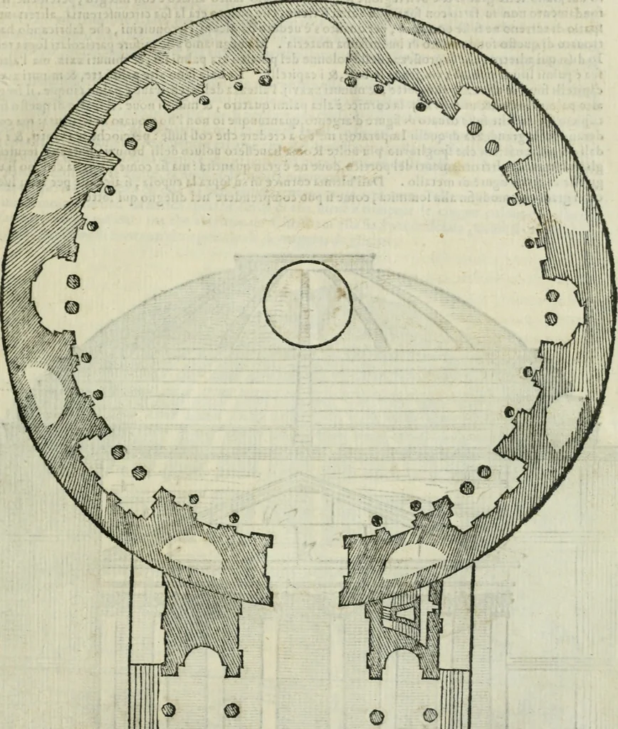 An illustration from Libro primo [-quinto] d'architettvra ..., 1566, leaf 104