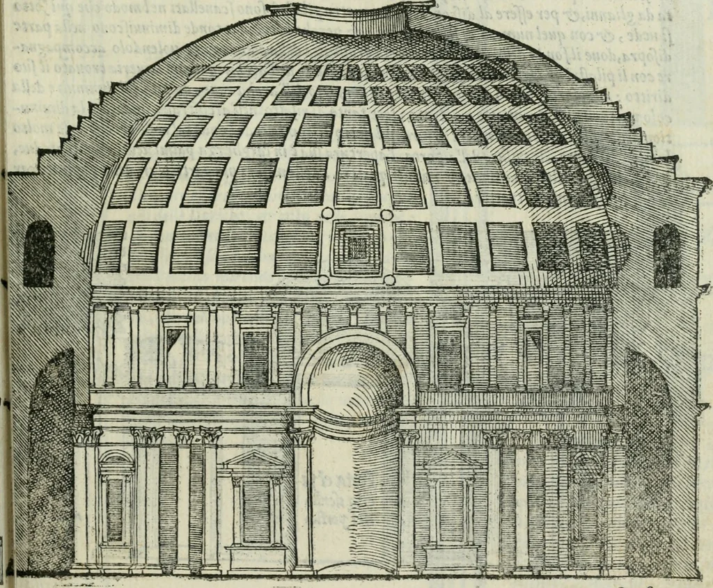 An illustration from Libro primo [-quinto] d'architettvra ..., 1566, leaf 106