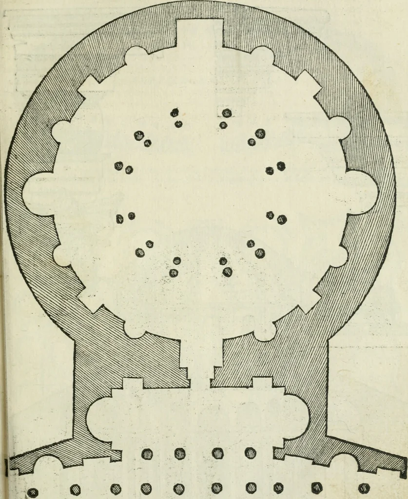 An illustration from Libro primo [-quinto] d'architettvra ..., 1566, leaf 116