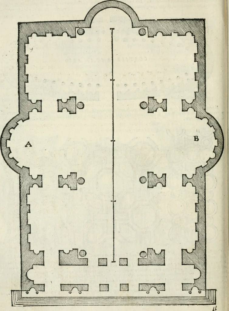 An illustration from Libro primo [-quinto] d'architettvra ..., 1566, leaf 119