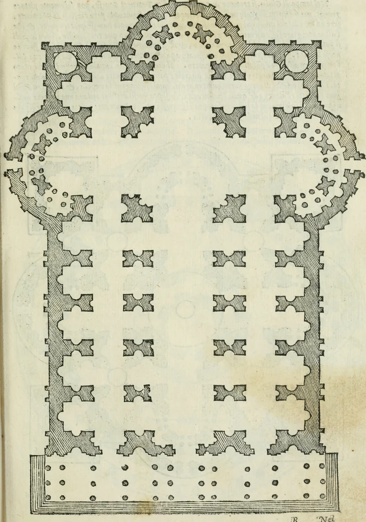 An illustration from Libro primo [-quinto] d'architettvra ..., 1566, leaf 132