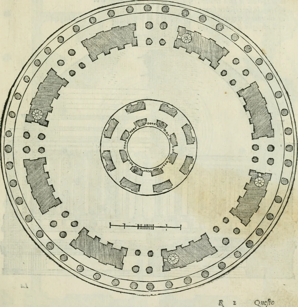 An illustration from Libro primo [-quinto] d'architettvra ..., 1566, leaf 134