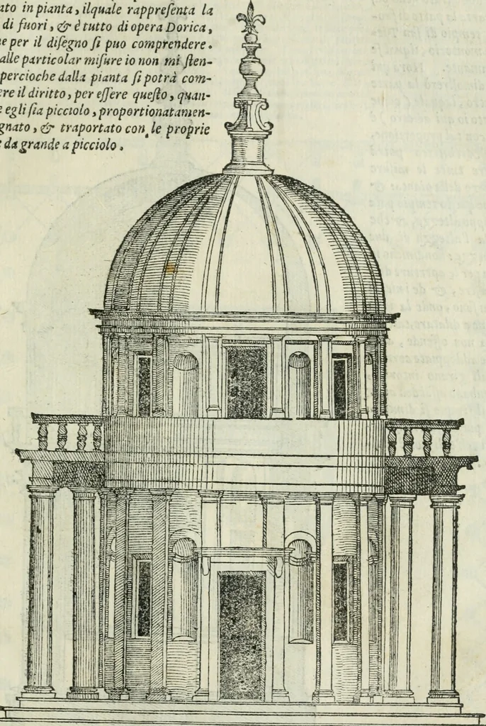 An illustration from Libro primo [-quinto] d'architettvra ..., 1566, leaf 138