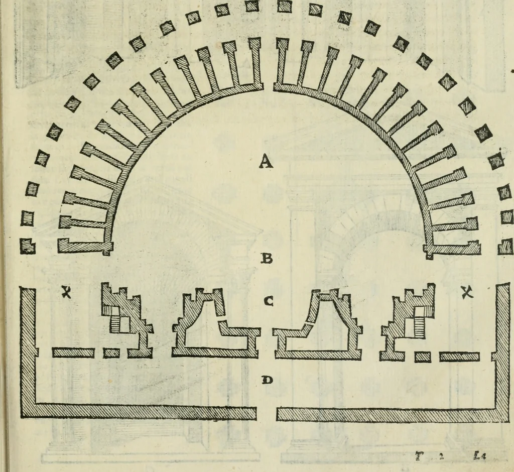 An illustration from Libro primo [-quinto] d'architettvra ..., 1566, leaf 150