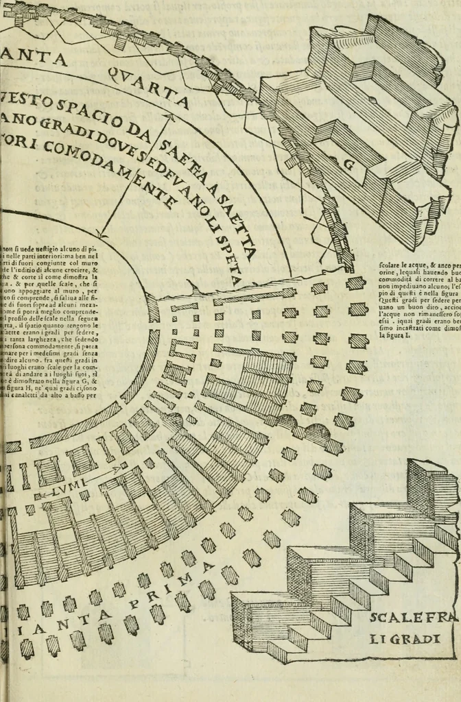 An illustration from Libro primo [-quinto] d'architettvra ..., 1566, leaf 160