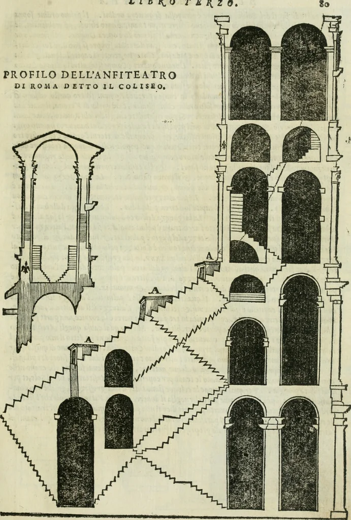 An illustration from Libro primo [-quinto] d'architettvra ..., 1566, leaf 162
