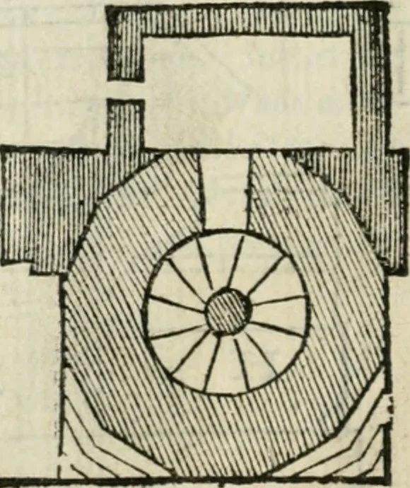 An illustration from Libro primo [-quinto] d'architettvra ..., 1566, leaf 165