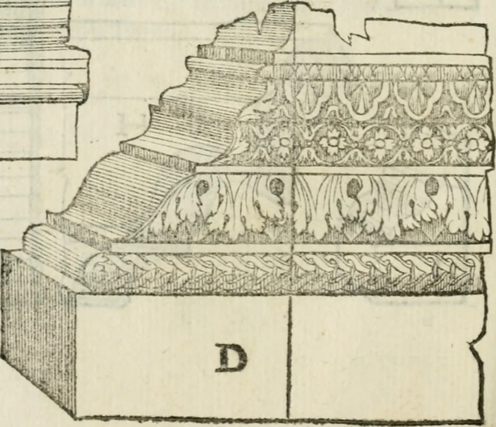 An illustration from Libro primo [-quinto] d'architettvra ..., 1566, leaf 171