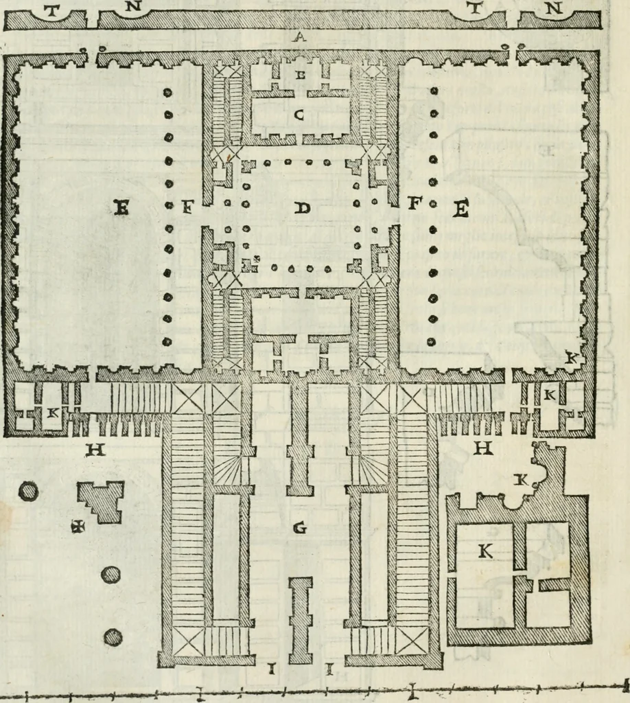 An illustration from Libro primo [-quinto] d'architettvra ..., 1566, leaf 175