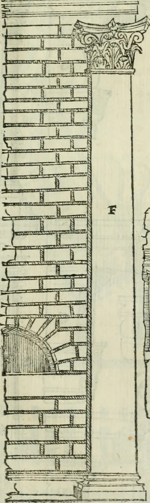 An illustration from Libro primo [-quinto] d'architettvra ..., 1566, leaf 176