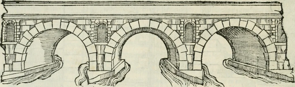 An illustration from Libro primo [-quinto] d'architettvra ..., 1566, leaf 181