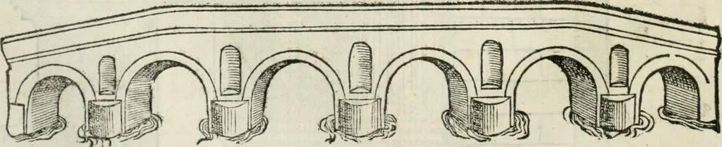 An illustration from Libro primo [-quinto] d'architettvra ..., 1566, leaf 181
