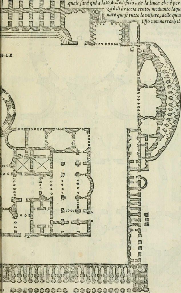 An illustration from Libro primo [-quinto] d'architettvra ..., 1566, leaf 184