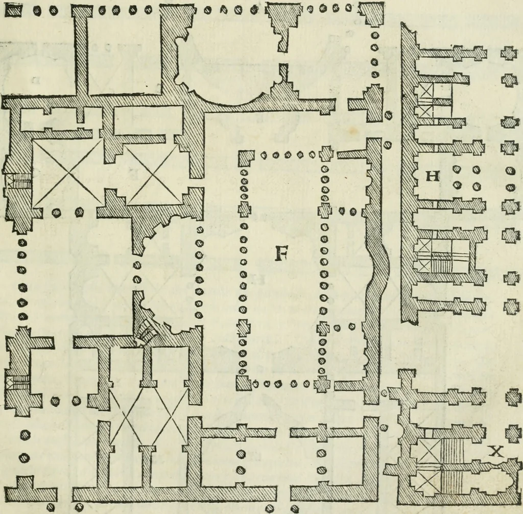 An illustration from Libro primo [-quinto] d'architettvra ..., 1566, leaf 186