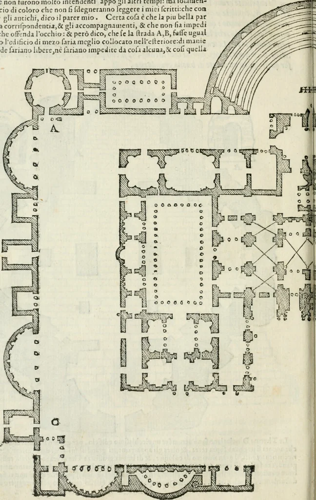 An illustration from Libro primo [-quinto] d'architettvra ..., 1566, leaf 191
