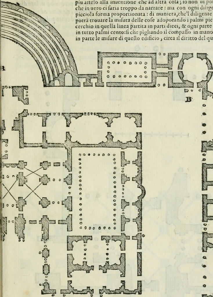 An illustration from Libro primo [-quinto] d'architettvra ..., 1566, leaf 192