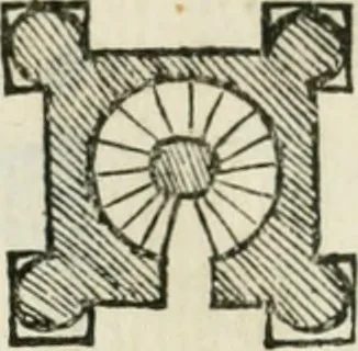 An illustration from Libro primo [-quinto] d'architettvra ..., 1566, leaf 195