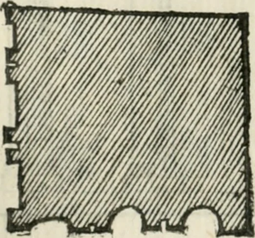 An illustration from Libro primo [-quinto] d'architettvra ..., 1566, leaf 197