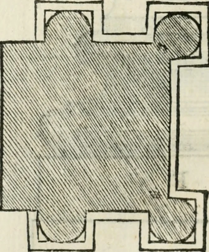 An illustration from Libro primo [-quinto] d'architettvra ..., 1566, leaf 209