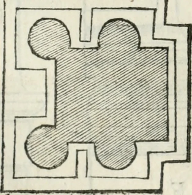 An illustration from Libro primo [-quinto] d'architettvra ..., 1566, leaf 217