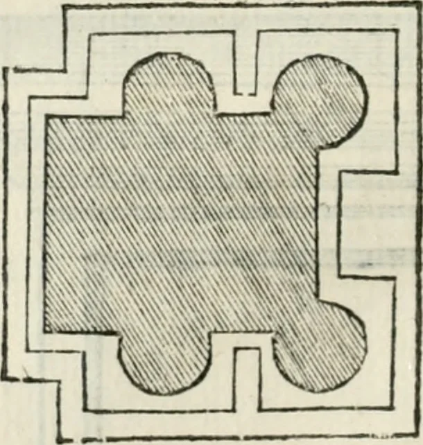 An illustration from Libro primo [-quinto] d'architettvra ..., 1566, leaf 217