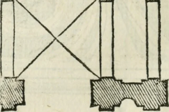 An illustration from Libro primo [-quinto] d'architettvra ..., 1566, leaf 237