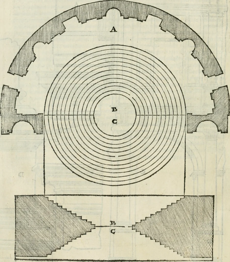 An illustration from Libro primo [-quinto] d'architettvra ..., 1566, leaf 241