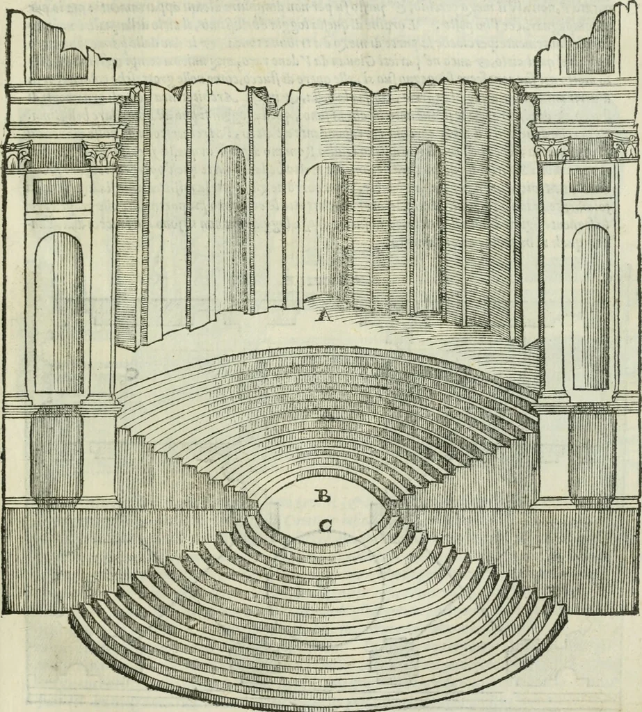An illustration from Libro primo [-quinto] d'architettvra ..., 1566, leaf 242