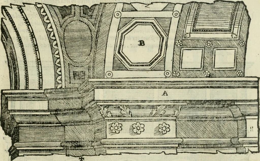 An illustration from Libro primo [-quinto] d'architettvra ..., 1566, leaf 244