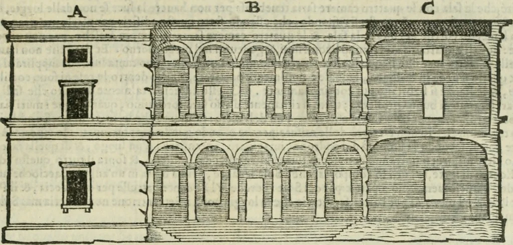 An illustration from Libro primo [-quinto] d'architettvra ..., 1566, leaf 246