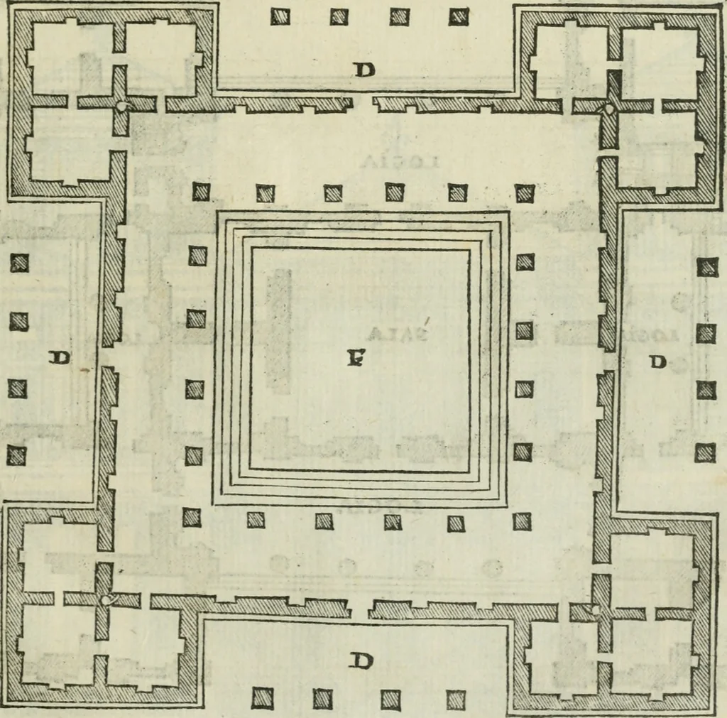 An illustration from Libro primo [-quinto] d'architettvra ..., 1566, leaf 246