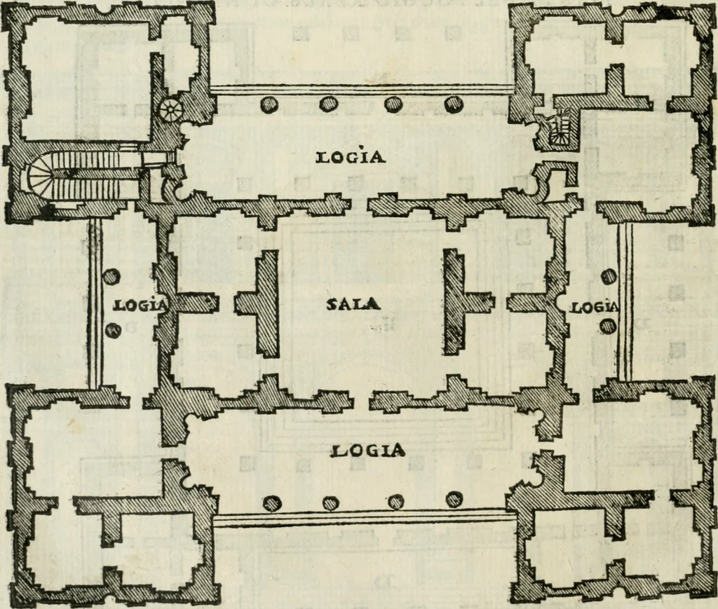 An illustration from Libro primo [-quinto] d'architettvra ..., 1566, leaf 247