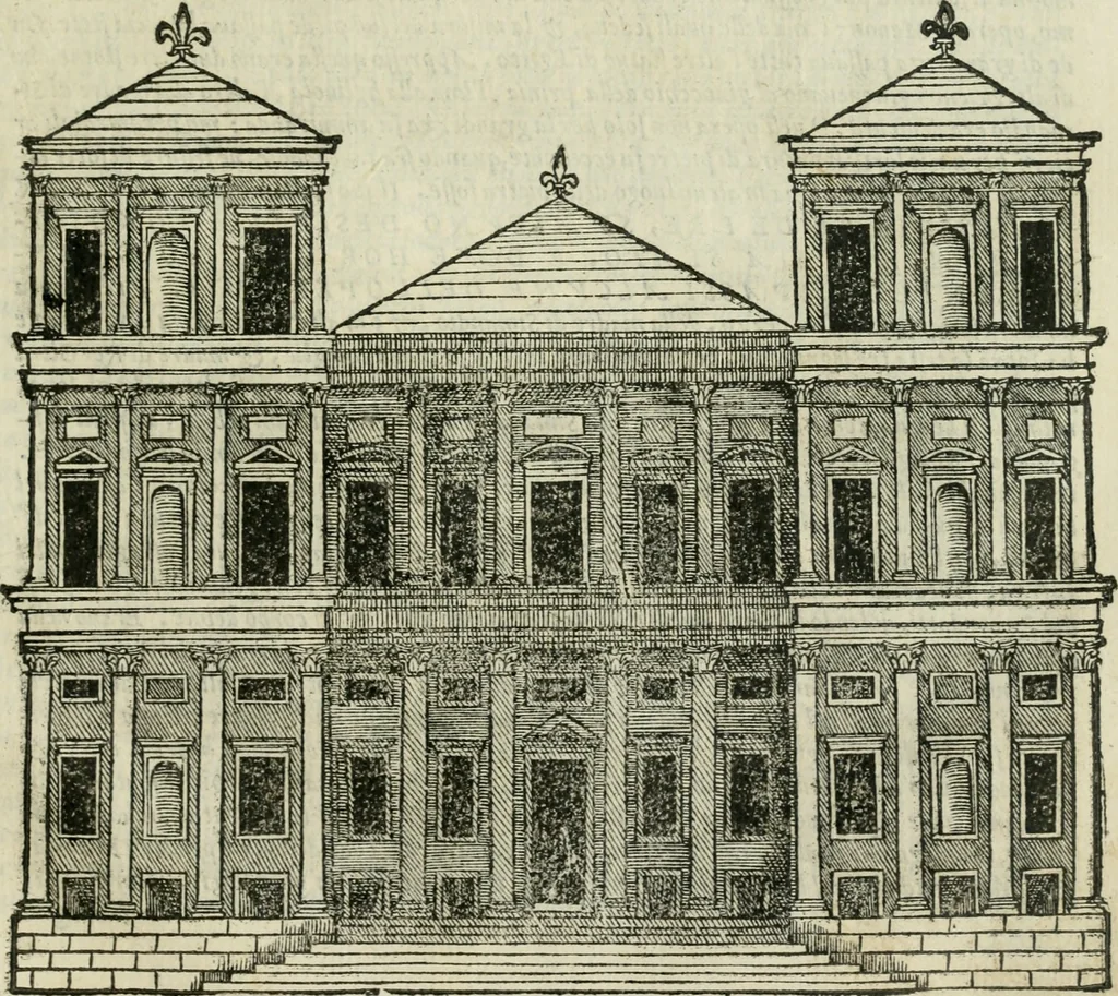 An illustration from Libro primo [-quinto] d'architettvra ..., 1566, leaf 248