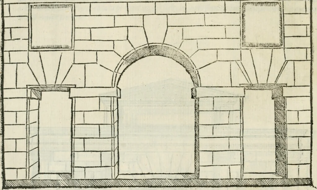 An illustration from Libro primo [-quinto] d'architettvra ..., 1566, leaf 263