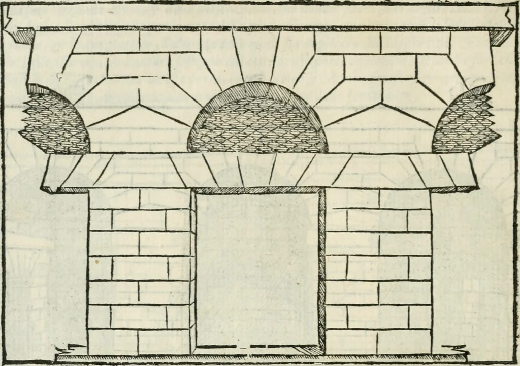 An illustration from Libro primo [-quinto] d'architettvra ..., 1566, leaf 265
