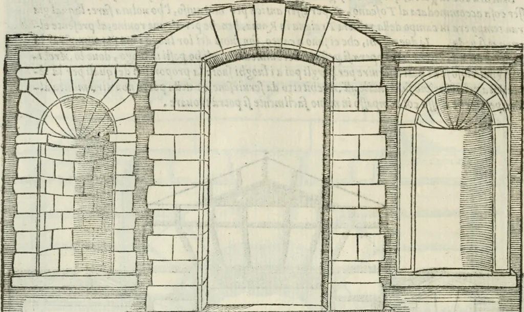 An illustration from Libro primo [-quinto] d'architettvra ..., 1566, leaf 269