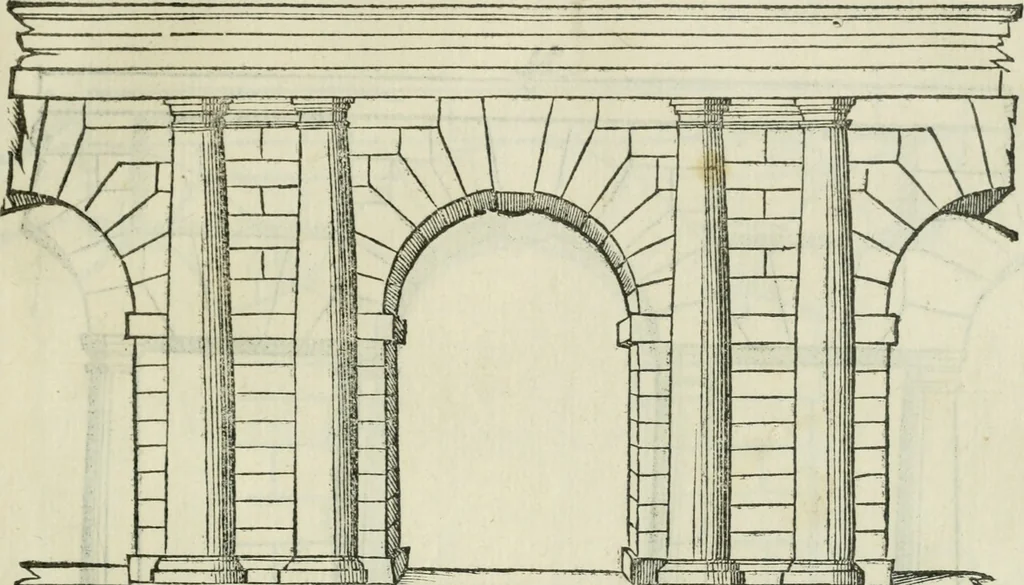 An illustration from Libro primo [-quinto] d'architettvra ..., 1566, leaf 272