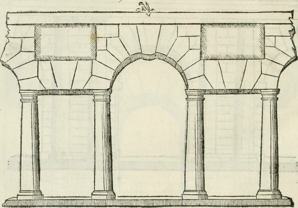 An illustration from Libro primo [-quinto] d'architettvra ..., 1566, leaf 273