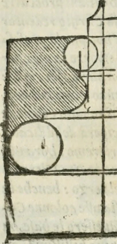 An illustration from Libro primo [-quinto] d'architettvra ..., 1566, leaf 281