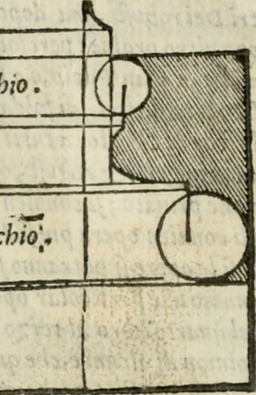 An illustration from Libro primo [-quinto] d'architettvra ..., 1566, leaf 281