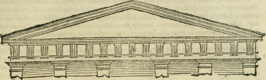 An illustration from Libro primo [-quinto] d'architettvra ..., 1566, leaf 288