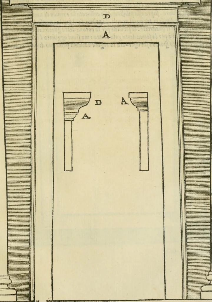 An illustration from Libro primo [-quinto] d'architettvra ..., 1566, leaf 290