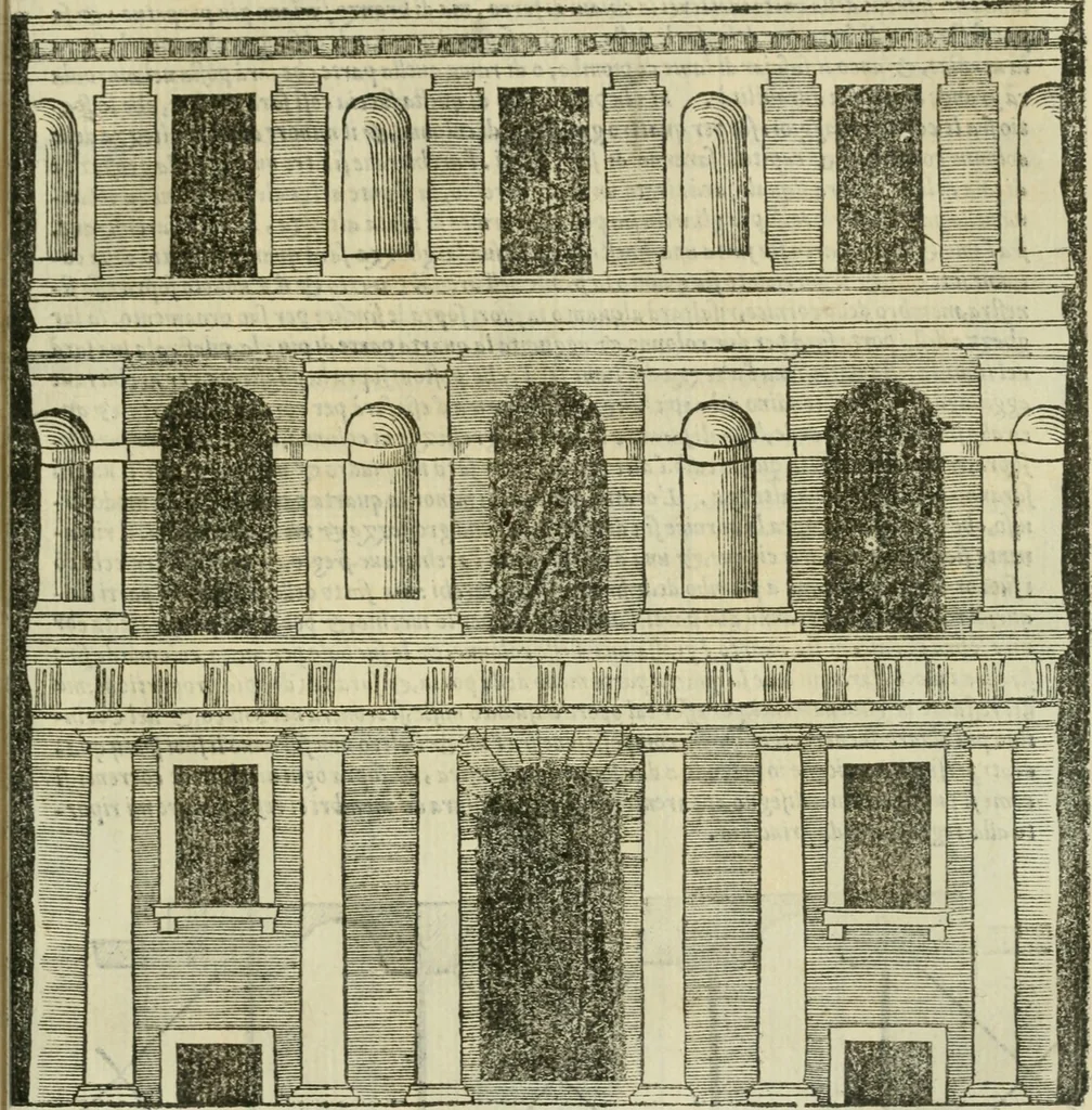 An illustration from Libro primo [-quinto] d'architettvra ..., 1566, leaf 304