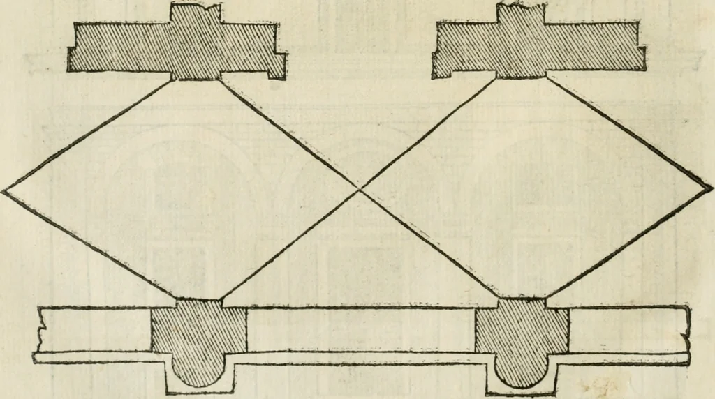 An illustration from Libro primo [-quinto] d'architettvra ..., 1566, leaf 309