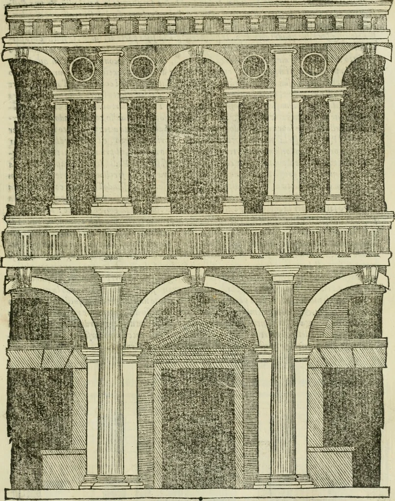An illustration from Libro primo [-quinto] d'architettvra ..., 1566, leaf 310