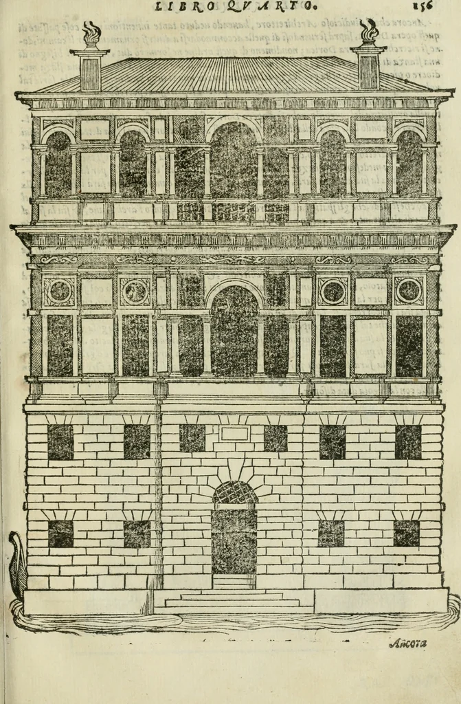 An illustration from Libro primo [-quinto] d'architettvra ..., 1566, leaf 314