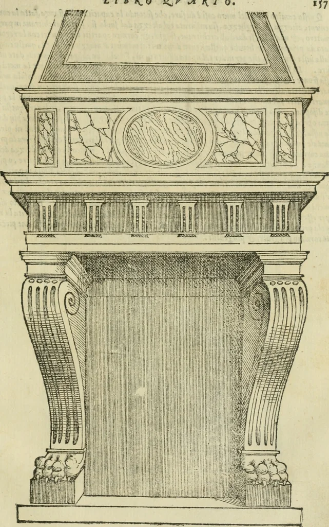 An illustration from Libro primo [-quinto] d'architettvra ..., 1566, leaf 316