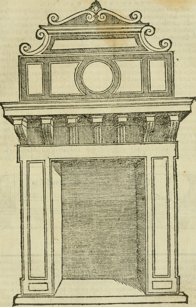 An illustration from Libro primo [-quinto] d'architettvra ..., 1566, leaf 318
