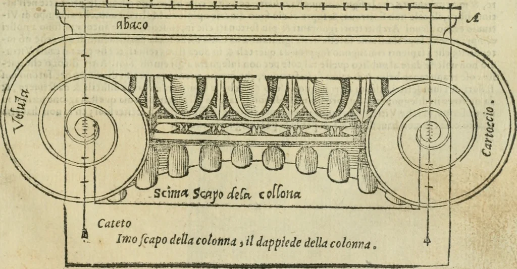 An illustration from Libro primo [-quinto] d'architettvra ..., 1566, leaf 320